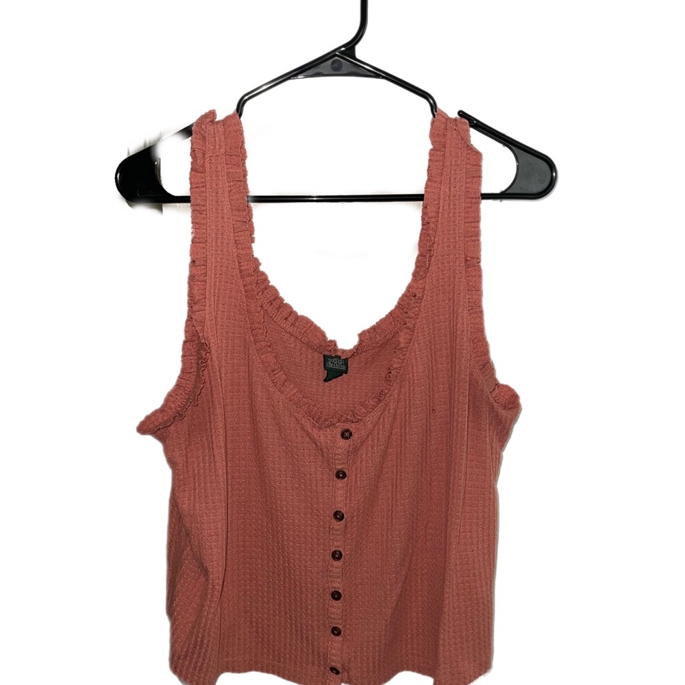Peach waffle knit cropped tank - Wild Fable Target